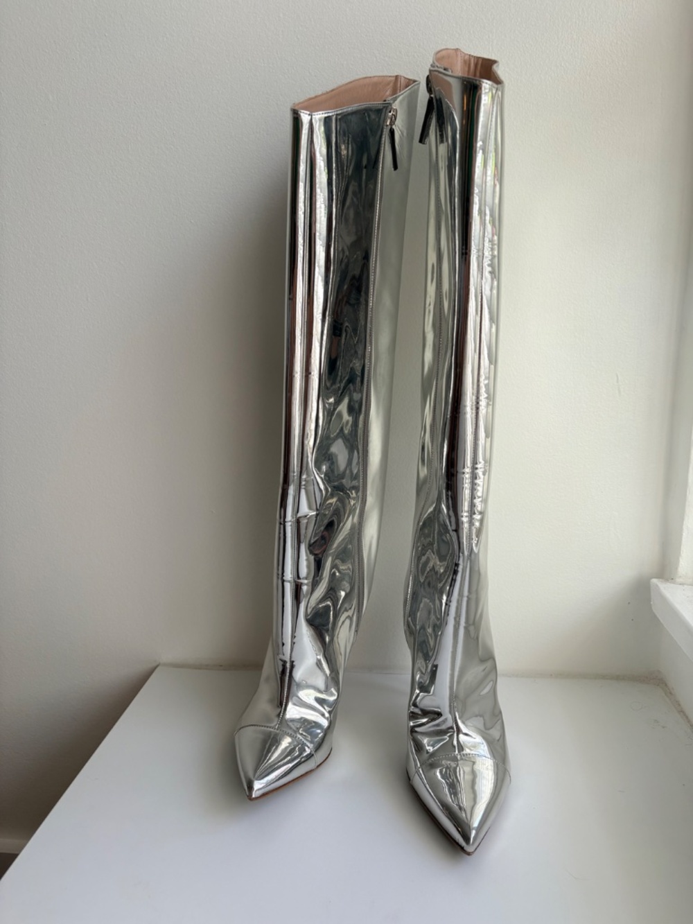 Alexandre Vauthier Metallic Leather Boots - Picture 7 of 13